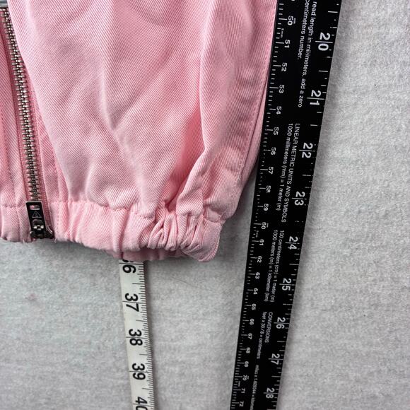 Guess Bowie Cargo Chino Jogger Pant Women 29 Pink Pockets Zipper Leg Tencel Soft - Picture 6 of 16